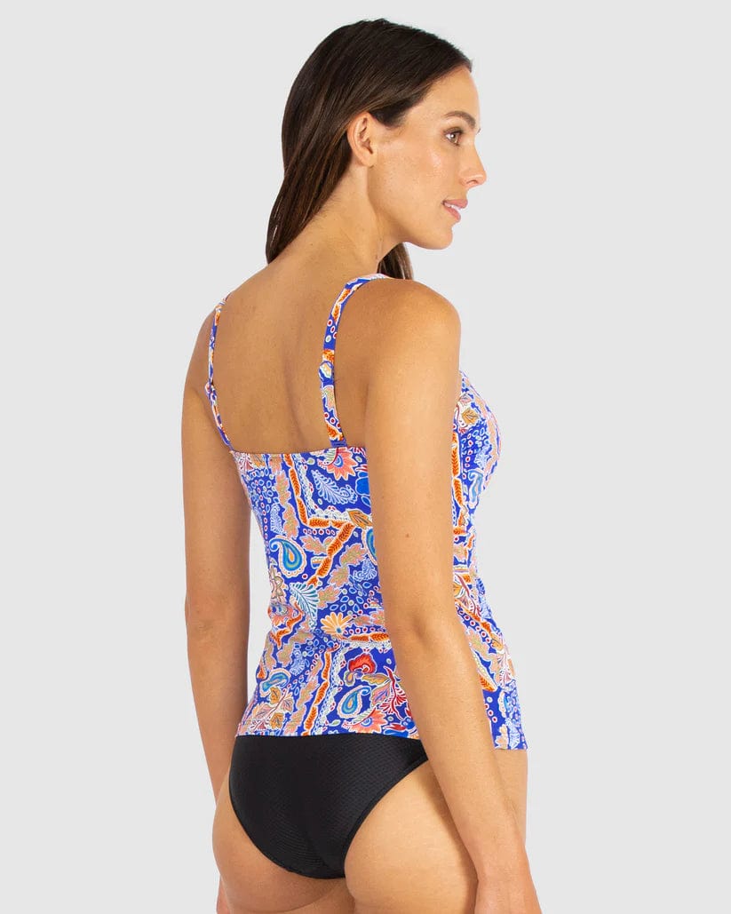 Baku Gypsy Multifit Singlet Top - Galactic Blue Splash Swimwear Swimwear