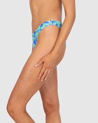 Baku Hot Tropics Hot Tropics Rio Bikini Pant - Adriatic Blue Baku Hot Tropics Hot Tropics Rio Bikini Pant - Adriatic Blue Splash Swimwear Bikini Bottoms