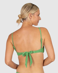 Baku Bikini Tops Ibiza B/C/D Square Bralette - Moss Baku Ibiza Ring Bra