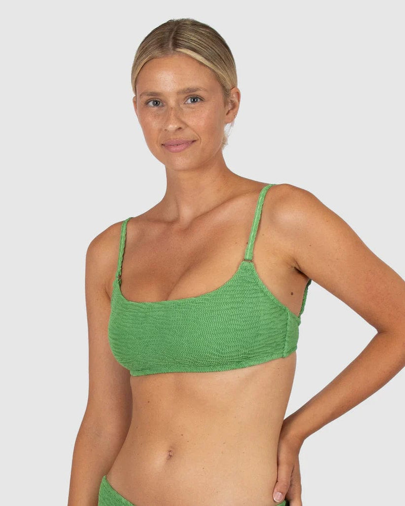 Baku Bikini Tops Ibiza B/C/D Square Bralette - Moss Baku Ibiza Ring Bra