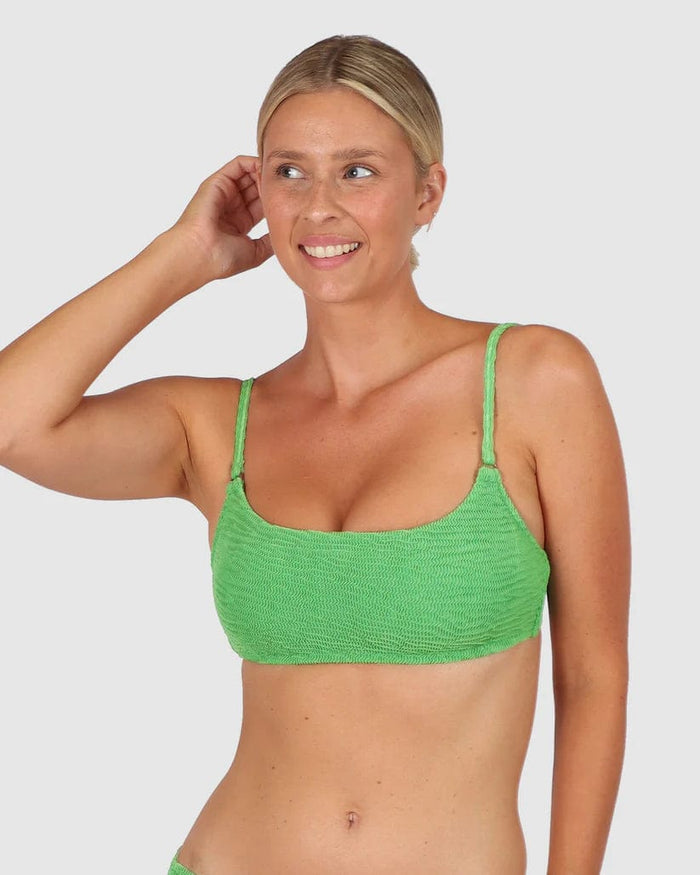 Baku Bikini Tops Ibiza B/C/D Square Bralette - Moss Baku Ibiza Ring Bra