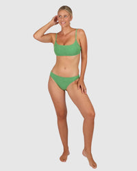 Baku Bikini Tops Ibiza B/C/D Square Bralette - Moss Baku Ibiza Ring Bra