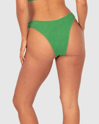 Baku Bikini Bottoms Ibiza High Cut Cheeky Cut Bikini Pant - Moss Baku Ibiza High Cut Cheeky Cut Bikini Pant - Moss