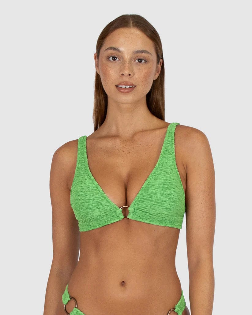 Baku Bikini Tops Ibiza Ring Bra - Moss Baku Ibiza Ring Bra