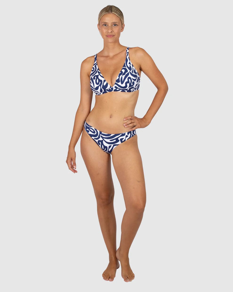 Baku Ravello Regular Bikini Bottom - Denim Baku Ravello Regular Bikini Bottom - Denim Splash Swimwear Bikini Bottoms