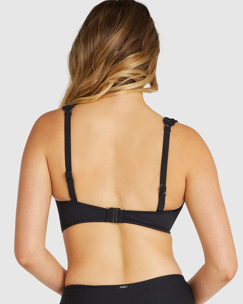 Baku Rococco D/DD Longline Bra - Nero Shop Online Swimwear Australia | Baku Rococco D/DD Longline Bra - Nero - Splash Swimwear Splash Swimwear Bikini Tops