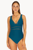 Baku Rococco Longline One Piece Baku Rococco Longline One Piece - Jungle/ Nero/ Belize Splash Swimwear Belize / 8