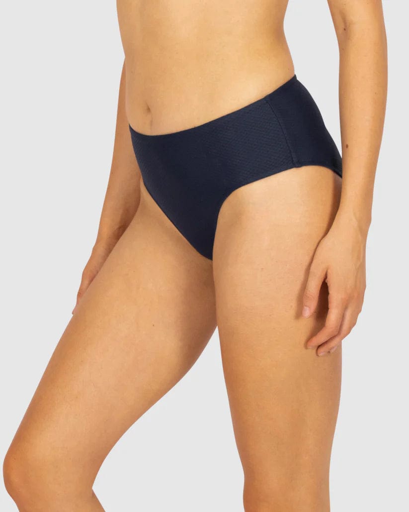 Baku Rococco Mid Bikini Pant - Nero Shop Baku Rococco Mid Bikini Pant - Nero | Australian Swimwear Brands | Splash Swimwear Splash Swimwear Bikini Bottoms