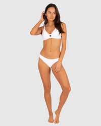 Baku Rococco Twin Strap Hipster - White Baku Rococco Twin Strap Hipster - White Splash Swimwear Bikini Bottoms