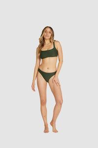 Baku Set Rococco Bralette & Mid Bikini Pant Bikini Set - Olive Baku Rococco Bralette & Mid Bikini Pant Bikini Set - Olive Splash Swimwear Bikini Set