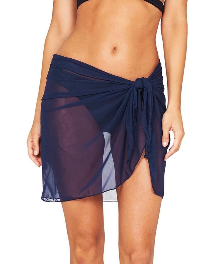 Baku Short Mesh Pareo C636PRO Baku Short Mesh Pareo Splash Swimwear Sarongs Indigo / S/M 9336586832423