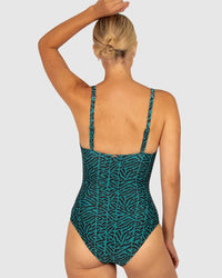 Baku One Pieces Wild Coast D-E Cup Ring Front One Piece Swimsuit Baku Wild Coast D-E Cup Ring Front One Piece Swimsuit