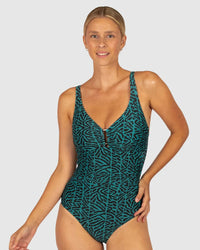 Baku One Pieces Wild Coast D-E Cup Ring Front One Piece Swimsuit Baku Wild Coast D-E Cup Ring Front One Piece Swimsuit