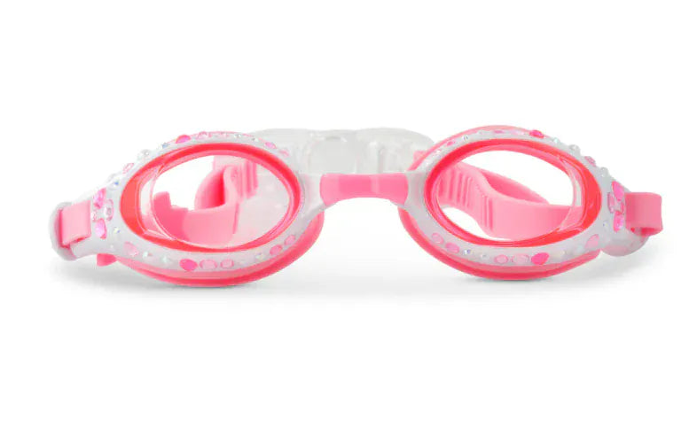 Bling2o Bling2o White Bow Swim Goggles - Pearl White Bling2o White Bow Swim Goggles - Pearl White Splash Swimwear Goggles 810121617335