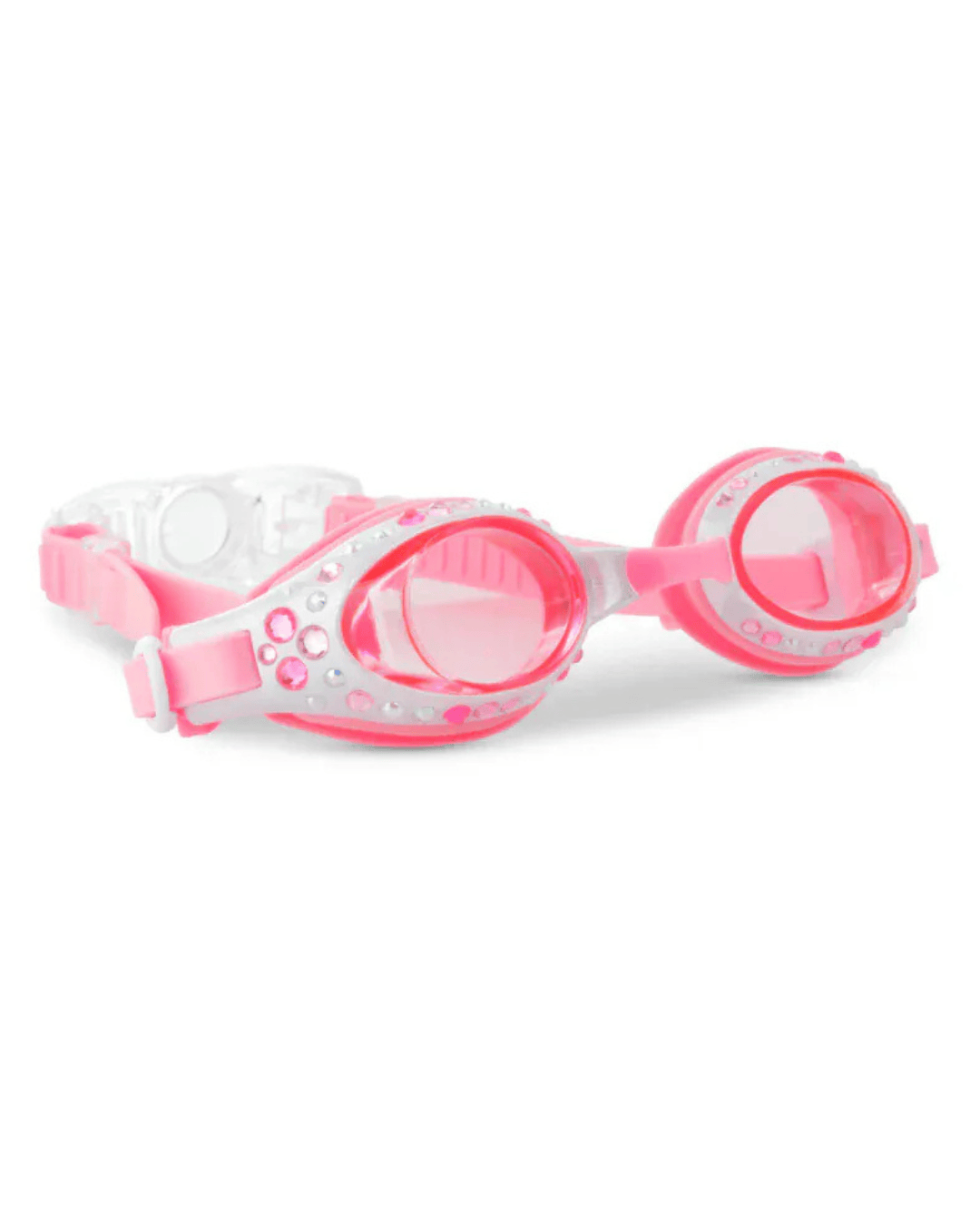 Bling2o Bling2o White Bow Swim Goggles - Pearl White Bling2o White Bow Swim Goggles - Pearl White Splash Swimwear Goggles 810121617335