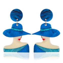 Blue Scarab Accessories E440302 Blue Sia Women Earrings