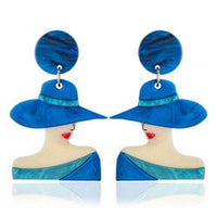 Blue Scarab Accessories E440302 Blue Sia Women Earrings