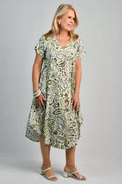 Bodacious Bodacious Great Harbour Dress - Paisley Green Bodacious Great Harbour Dress - Paisley Green Splash Swimwear Dresses