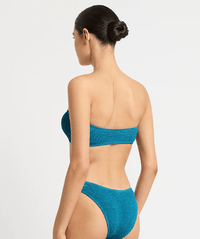 Bond Eye Bikini Tops BOUND305M O/S Blake Bandeau - Ocean Shimmer Bond Eye Christy Brief - Cerise Stripe