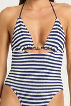 Bond Eye Bond Eye Beaded Fowler 1 Pc - Navy / White BOUND673D Bond Eye Beaded Fowler 1 Pc - Navy / White Splash Swimwear One Piece O/S