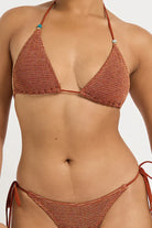 Bond Eye Bond Eye Beaded Ingrid Tri - Ginger BOUND875W-O Beaded Ingrid Tri - Ginger | Bond Eye Splash Swimwear Bikini Tops Ginger / O/S 9347760768667