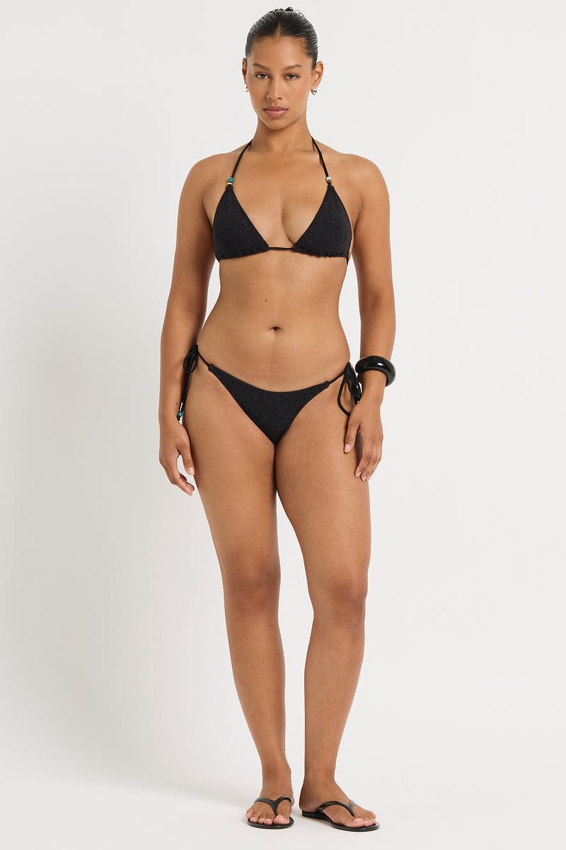 Bond Eye Bond Eye Beaded Ingrid Triangle BOUND879L-M Bond Eye Beaded Ingrid Triangle Splash Swimwear Black / M