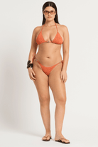 Bond Eye Bond Eye Beaded Tie Side Vista Brief - Amber Leopard BOUND675LT Bond Eye Beaded Tie Side Vista Brief - Amber Leopard Splash Swimwear Bikini Tops O/S