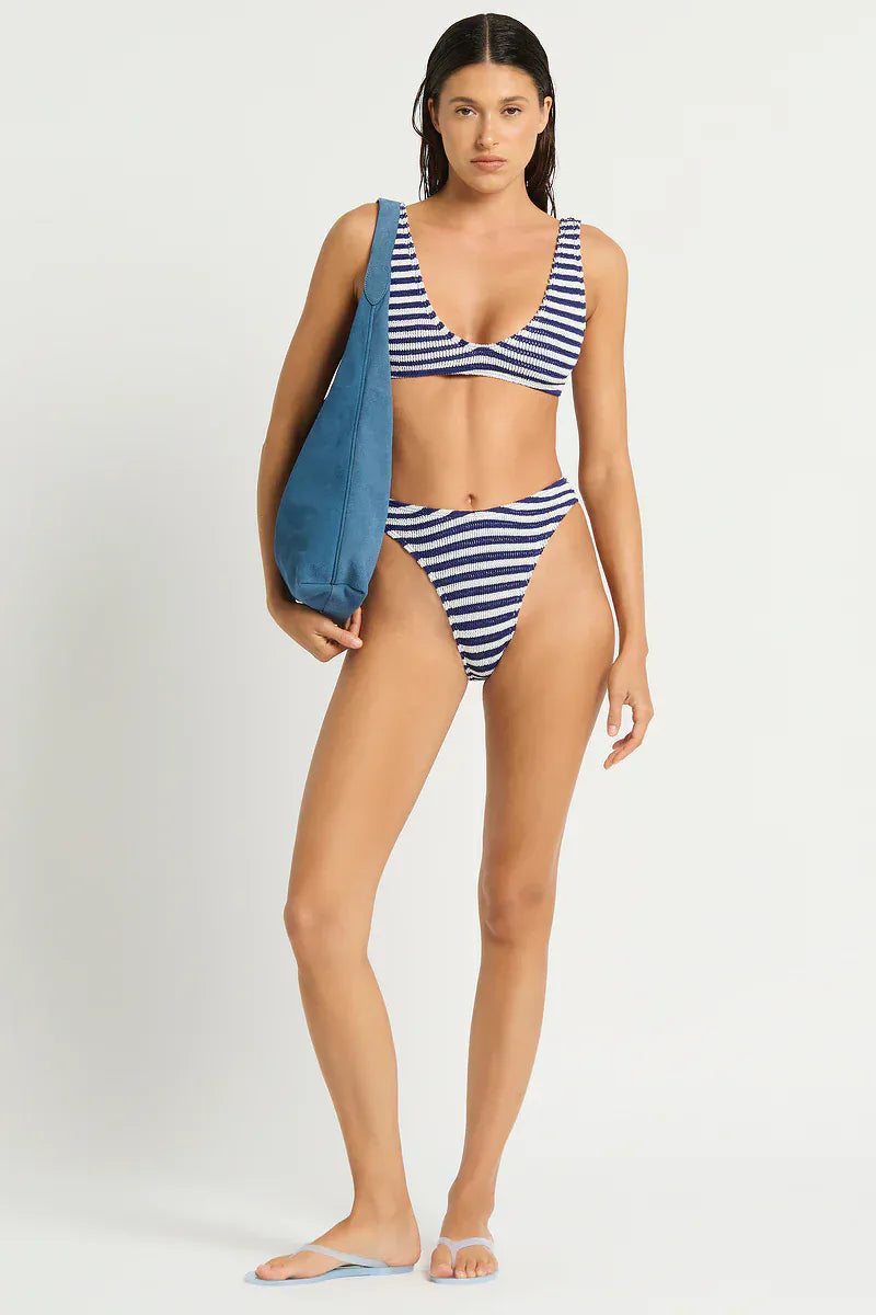 Bond Eye Bond Eye Christy Brief - Navy / White BOUND238D Bond Eye Christy Brief - Navy / White Splash Swimwear Bikini Bottoms O/S