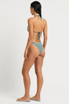 Bond Eye Bond Eye Dot Stripe Beaded Ingrid Tri - Teal / White BOUND875D Bond Eye Dot Stripe Beaded Ingrid Tri - Teal / White Splash Swimwear Bikini Tops O/S 9347760794406