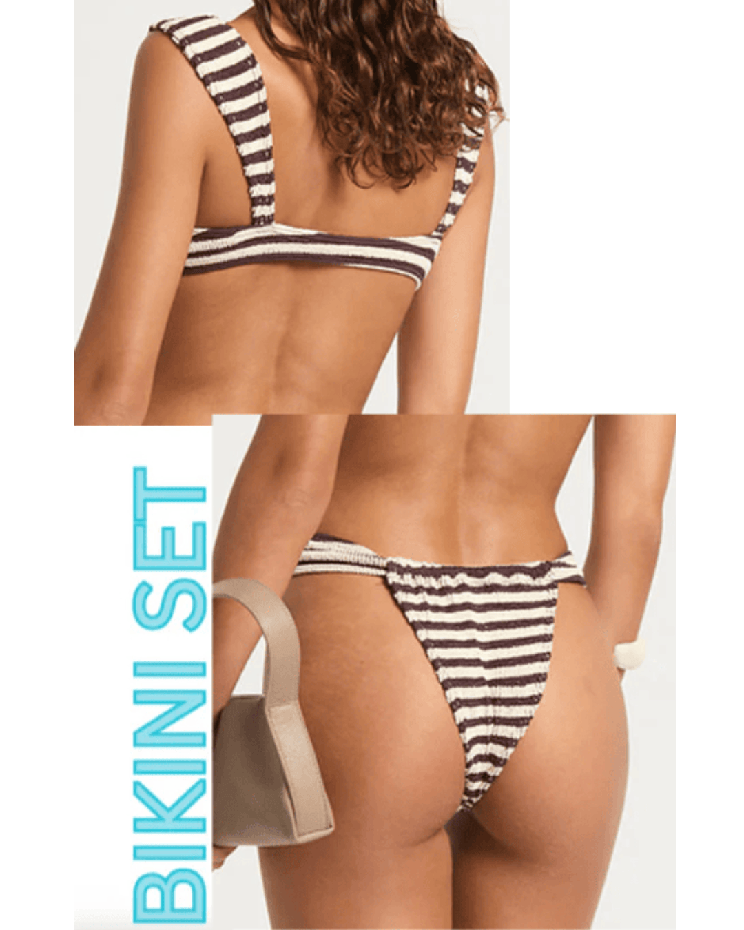 Bond Eye Bond Eye Georgia Balconette and Georgia Brief- Sable Stripe Bond Eye Georgia Balconette and Georgia Brief- Sable Stripe Splash Swimwear Bikini Set O/S 1000030030