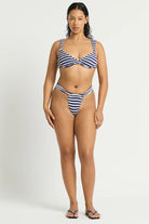 Bond Eye Bond Eye Georgia Balconette - Navy / White BOUND598D Bond Eye Georgia Balconette - Navy / White Splash Swimwear Bikini Tops O/S