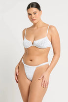 Bond Eye Bond Eye Georgia  Brief - Optic White Leopard BOUND539LT Bond Eye Georgia  Brief - Optic White Leopard Splash Swimwear Bikini Bottoms O/S