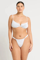 Bond Eye Bond Eye Georgia  Brief - Optic White Leopard BOUND539LT Bond Eye Georgia  Brief - Optic White Leopard Splash Swimwear Bikini Bottoms O/S