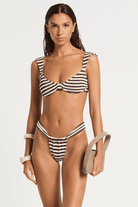 Bond Eye Bond Eye Georgia Brief - Sable Stripe BOUND539DS Bond Eye Georgia Brief - Sable Stripe Splash Swimwear Bikini Bottoms O/S