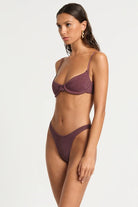 Bond Eye Bond Eye Gracie Balconette - Amarena Lurex Micro BOUND770LM Bond Eye Gracie Balconette - Amarena Lurex Micro Splash Swimwear Bikini Tops O/S 9347760730886