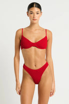 Bond Eye Bond Eye Gracie Balconette - Baywatch Red Eco BOUND465E Bond Eye Gracie Balconette - Baywatch Red Eco Splash Swimwear Bikini Tops O/S 9347760649133