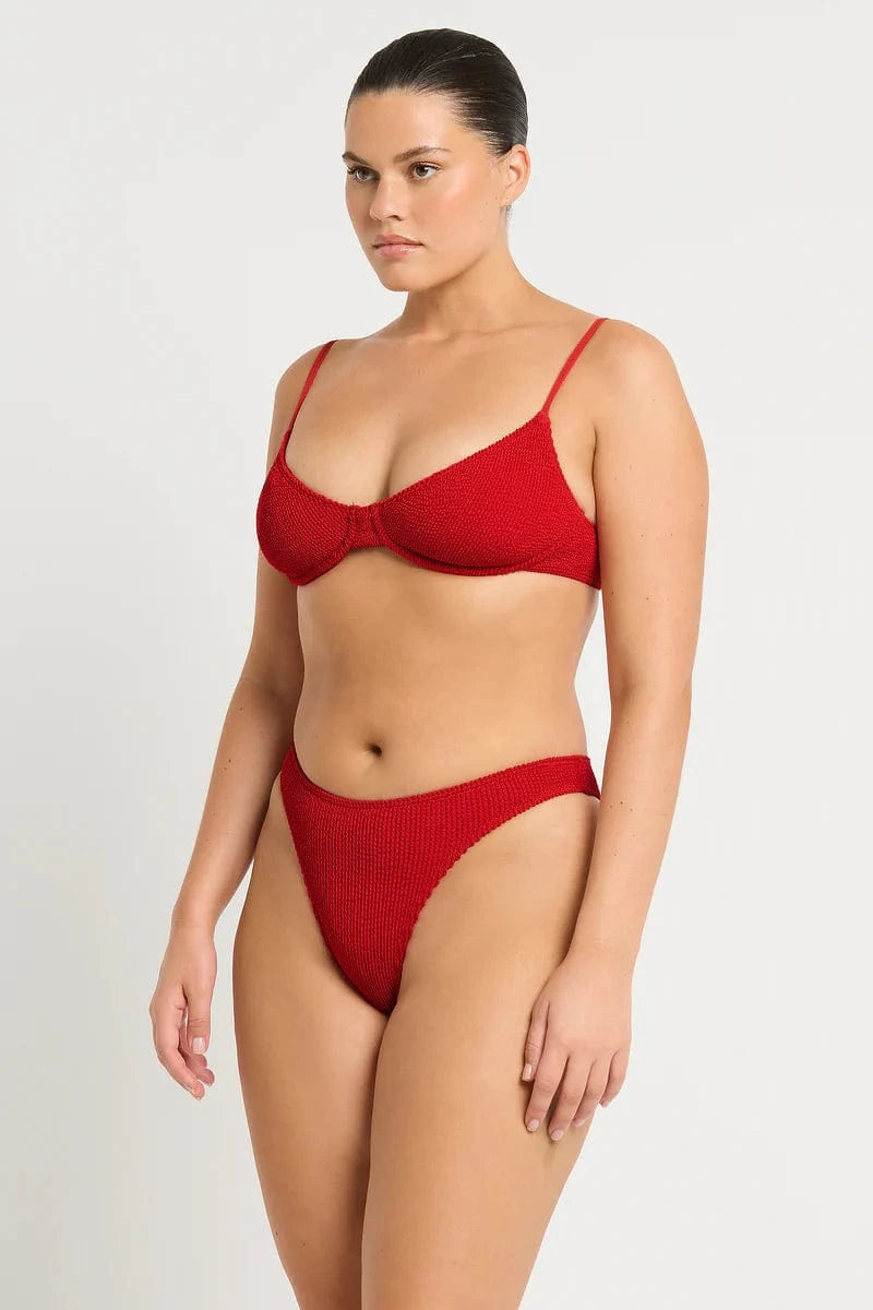 Bond Eye Bond Eye Gracie Balconette - Baywatch Red Eco BOUND465E Bond Eye Gracie Balconette - Baywatch Red Eco Splash Swimwear Bikini Tops O/S 9347760649133