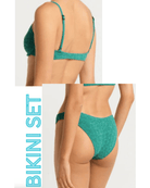 Bond Eye Bond Eye Gracie Balconette & Sign Brief - Teal Lurex Bond Eye Gracie Balconette & Sign Brief - Teal Lurex Splash Swimwear Bikini Set O/S