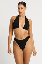 Bond Eye Bond Eye Jean Triangle - Black Eco BOUND467E Bond Eye Jean Triangle - Black Eco Splash Swimwear Bikini Tops O/S 9347760590787