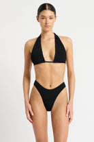 Bond Eye Bond Eye Jean Triangle - Black Eco BOUND467E Bond Eye Jean Triangle - Black Eco Splash Swimwear Bikini Tops O/S 9347760590787