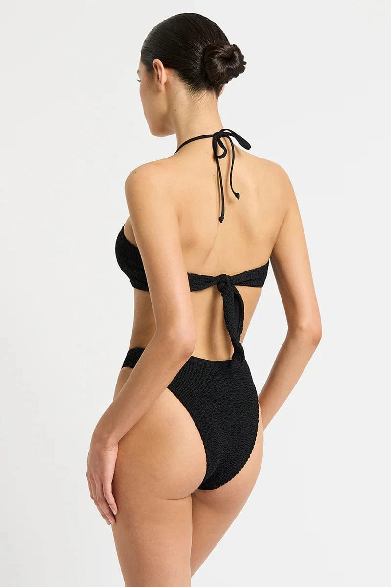 Bond Eye Bond Eye Jean Triangle - Black Eco BOUND467E Bond Eye Jean Triangle - Black Eco Splash Swimwear Bikini Tops O/S 9347760590787