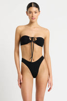 Bond Eye Bond Eye Jean Triangle - Black Eco BOUND467E Bond Eye Jean Triangle - Black Eco Splash Swimwear Bikini Tops O/S 9347760590787