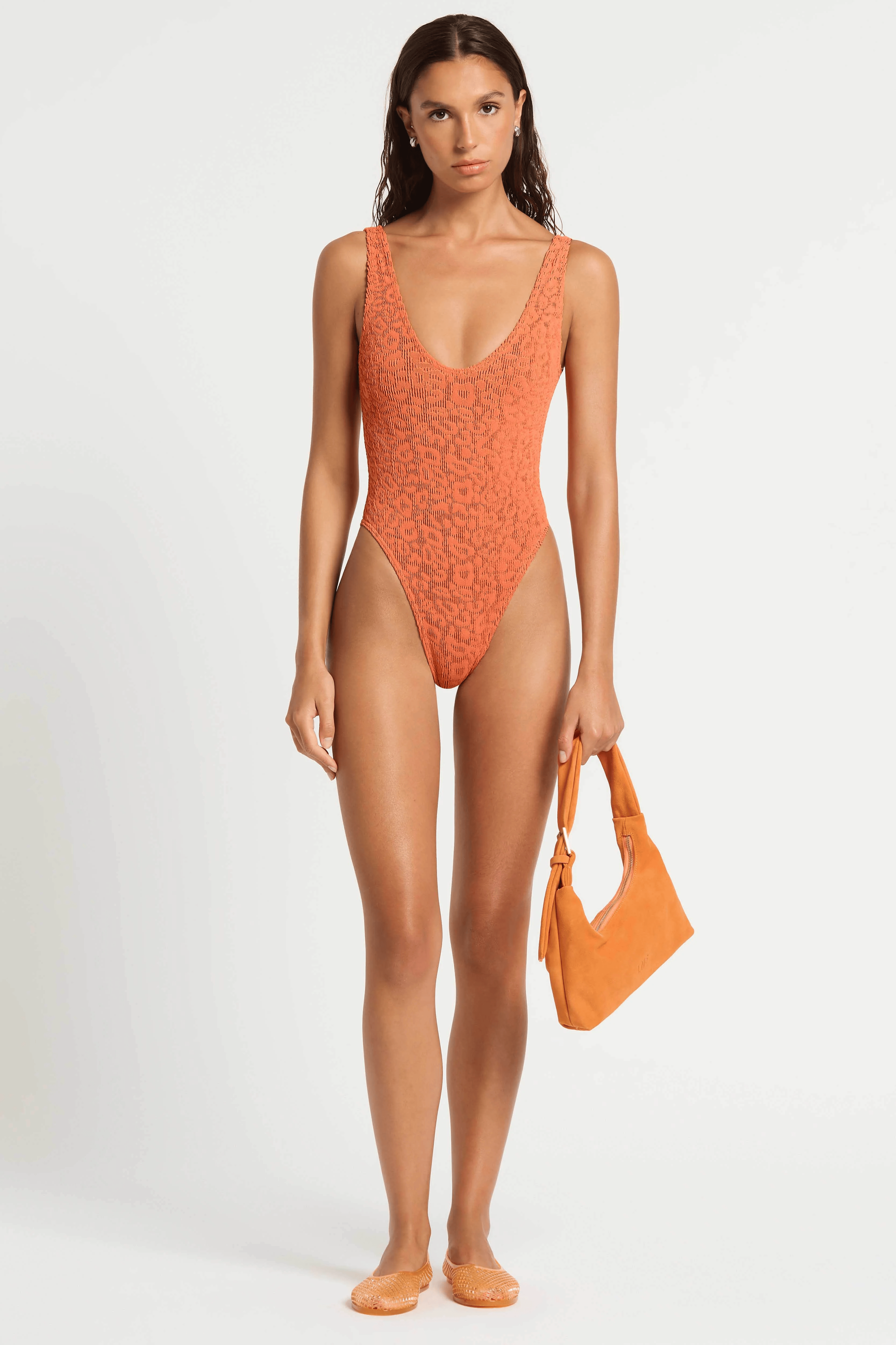 Bond Eye Bond Eye Mara One  Piece - Amber Leopard BOUND004LT Bond Eye Mara One  Piece - Amber Leopard Splash Swimwear Bikini Tops O/S