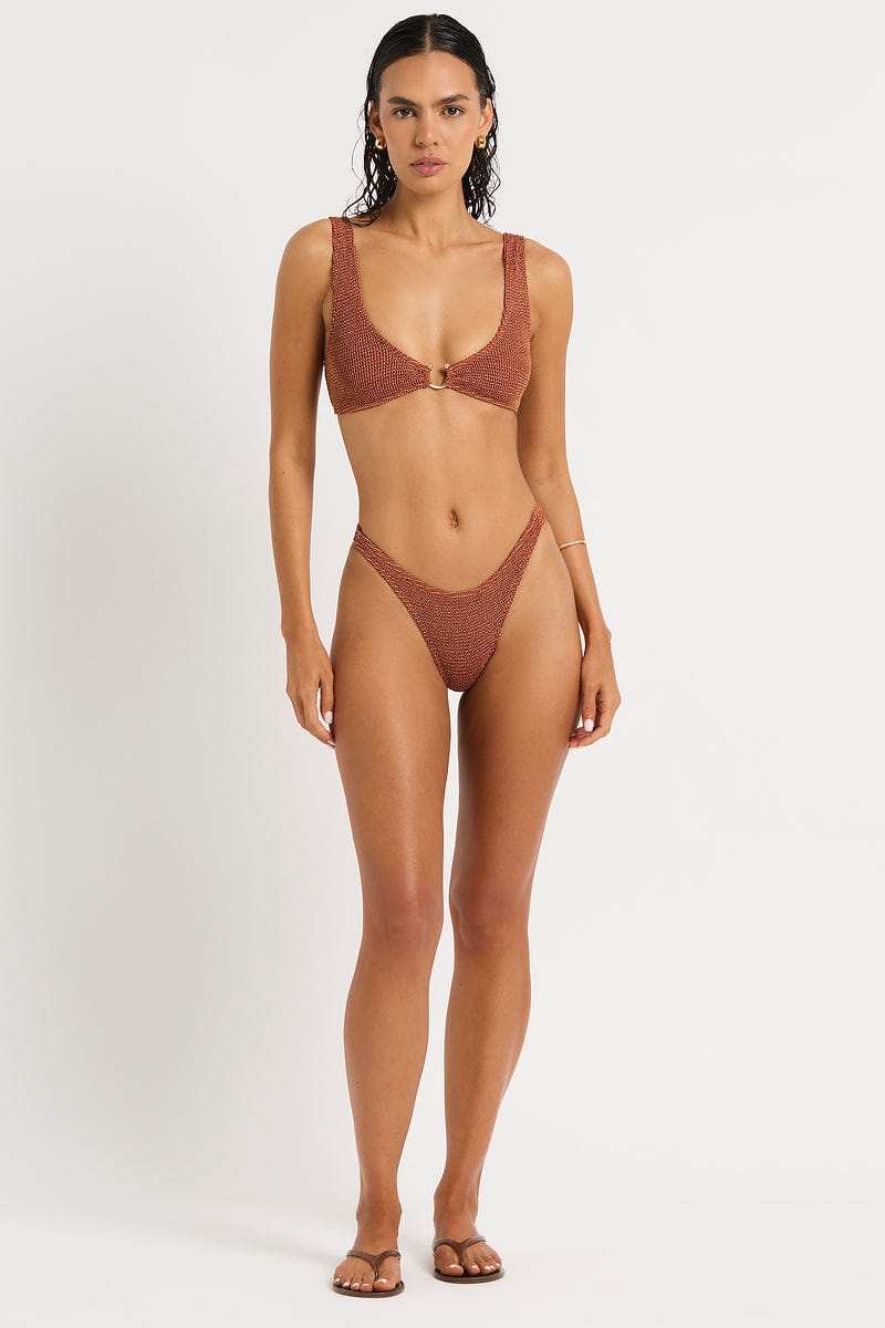 Bond Eye Bond Eye Maven Crop - Ginger Maven Crop - Ginger | Bond Eye Splash Swimwear Bikini Tops