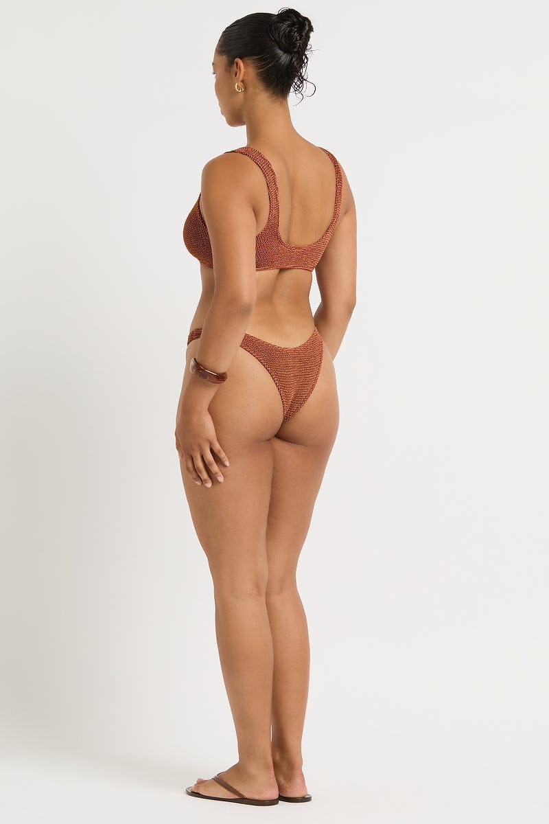 Bond Eye Bond Eye Maven Crop - Ginger BOUND836W-O Maven Crop - Ginger | Bond Eye Splash Swimwear Bikini Tops Ginger / O/S 9347760768643