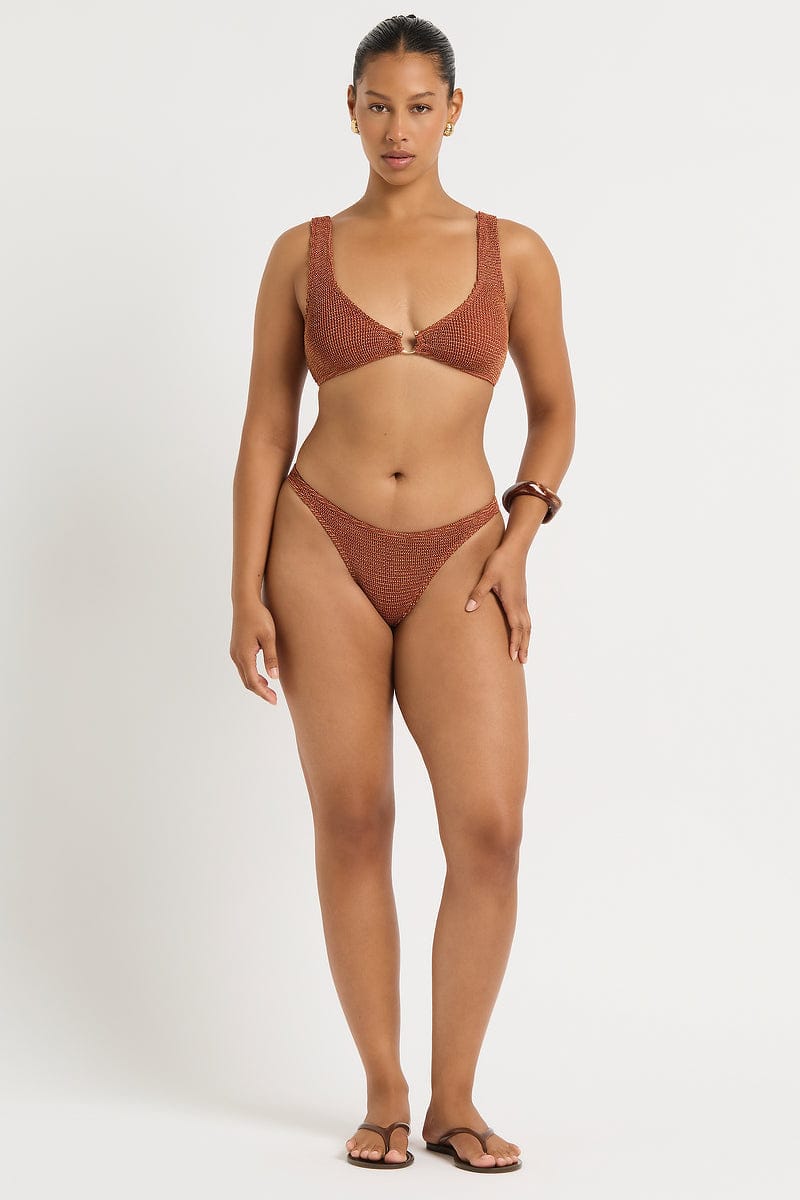 Bond Eye Bond Eye Maven Crop - Ginger BOUND836W-O Maven Crop - Ginger | Bond Eye Splash Swimwear Bikini Tops Ginger / O/S 9347760768643
