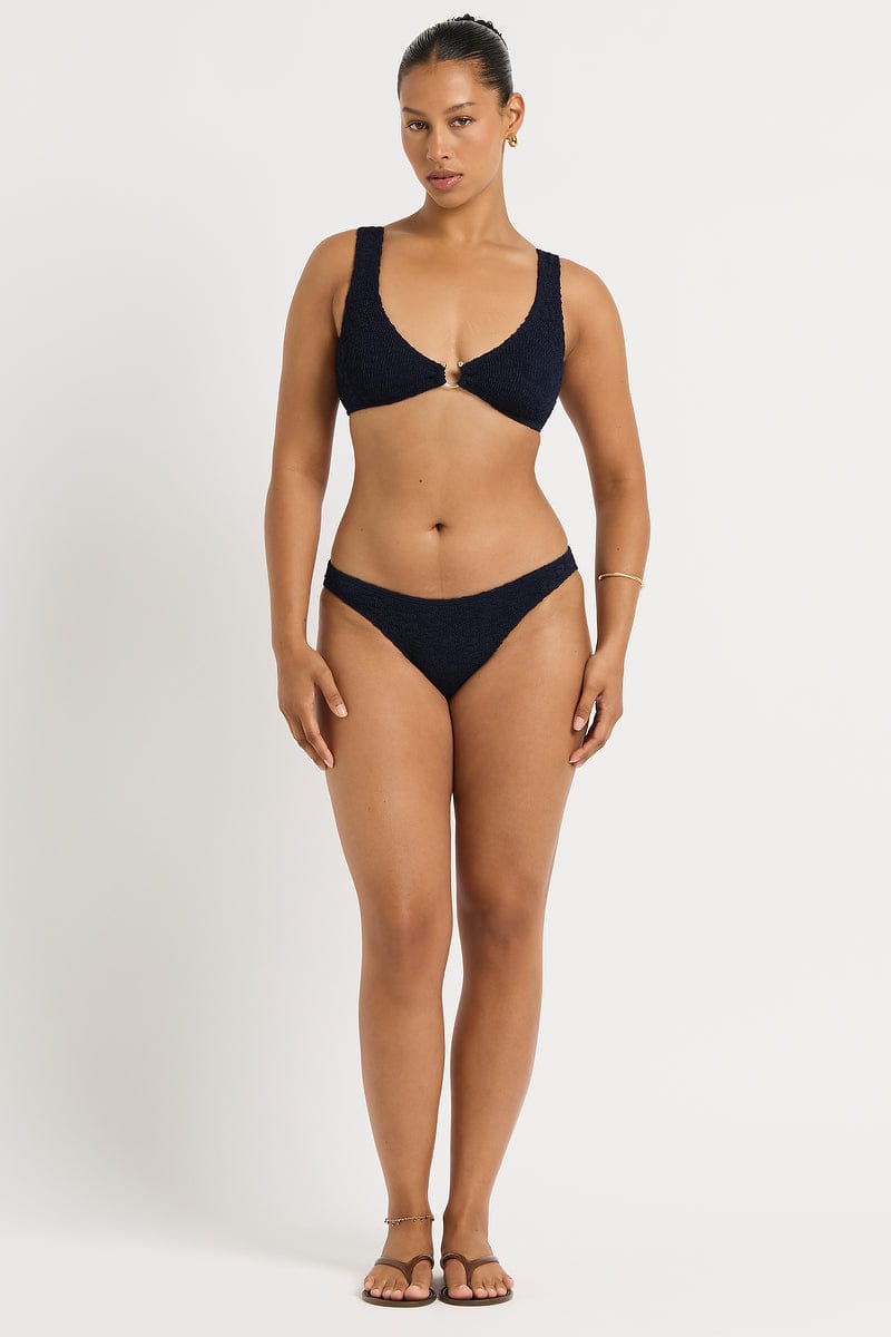 Bond Eye Bond Eye Maven Crop - Onyx BOUND836L-O Maven Crop - Onyx | Bond Eye Splash Swimwear Bikini Tops Onyx / O/S