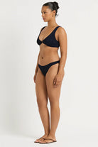 Bond Eye Bond Eye Maven Crop - Onyx Leopard Jacquard BOUND836L-O Maven Crop - Onyx | Bond Eye Splash Swimwear Bikini Tops Onyx / O/S 9347760769008