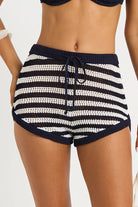 Bond Eye Bond Eye Mina Short - Onyx / Coconut BOUND830V-XS Mina Short - Onyx / Coconut | Bond Eye Splash Swimwear Womens Shorts Onyx / Coconut / XS/S 9347760787279