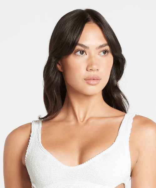 Bond Eye Bond Eye Nino Crop Eco - Optic White BOUND234E Splash Swimwear Bikini Tops O/S 9347760467478